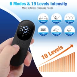 Smart Electric Neck Massager Set Back Cervical Patch 6 Modes 19 Levels Intensity Portable Home Use Massage Tools for Relieve Fatigue