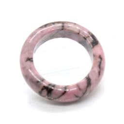 Women's Healing Crystal Stone Band Ring Dainty Finger Jewelry Natural Amethyst Rose Quartz Lapis Lazuli Labradorite Gemstone