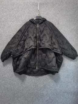 Luxury Oversize down jacket with hooded Women's 2025 Fall winter Casual Batwing sleeve puffer coat Warm Outerwear INKEO DJ514