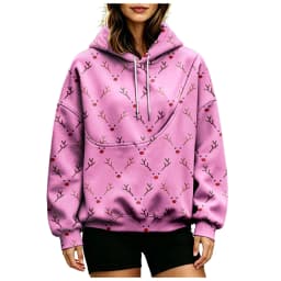 Women Fall And Winter Hoodie With Pet Pouch Oversized Pocket Colorful Print Sweatshirt For Dogs And Cats Woman's Hoodie