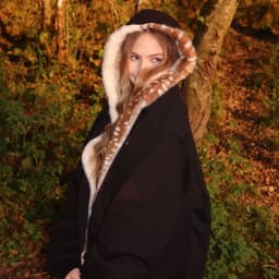 Y2K Retro Bambi Zip Sweatshirt Faux Fur Deer Pattern Reversible Hoodie Black Elegant Mori Embroidery Streetwear Women Boxy Coat
