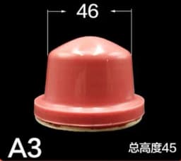 One Piece 25 Degree Pad Printing Rubber Head High Density Corrosion Resistance for Pneumatic Machine