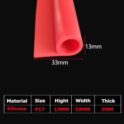 1/5Meter 9 Shape Auto Rubber Seals Car Door high temperature Oven Steam Doors Window Silicone P-Type Weather Strip