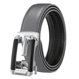 Leather Men's Women's 3.5cm Click Belt with High Quality Alloy Automatic Buckle Unisex Classic Business Belts for Jeans