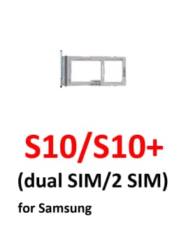 For Samsung S10 G973F G973 Phone New SIM Card Tray Housing Micro SD Card Holder Pocket For S10 Plus S10+ G975F G975