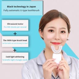 Electric Toothbrush U-Type 360 Degrees Intelligent Silicon Head Electric Toothbrush Automatic USB Rechargeable Waterproof