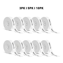 3/5/10PK Continuous Label Tape 15mmx7m Self-adhesive Sticker Thermal Paper Compatible for Marklife P12 P15 D30 Q30 Label Printer