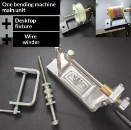 Wire Bending Steel Wire Bending Machine&Coiling Tool – Slow Pitch Jig Fly Tying Bait Making and Reel Winding All-in-One Kit