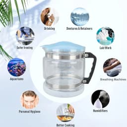 Distiller Water Container 4L Multipurpose Glass Collection Bottle for Countertop Home Beauty Distillers