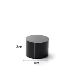 Black Solid Cylinder Acrylic Perspex Display Block Stand Ring Earring Necklace Holder Organizer Jewelry Counter Add Height Riser