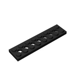 Gobricks GDS-699 Technical, Plate 2 x 8 with 7 Holes compatible with lego 3738 pieces of children's toys Building Blocks