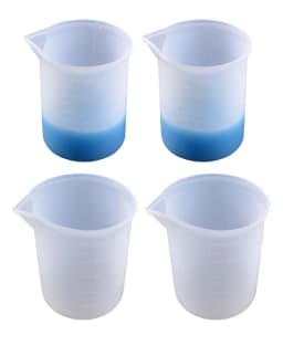 6Pcs 100ml Silicone Measuring Cups DIY Resin Glue Tools Cup for Making Handmade Craft Nonstick Silicone Mixing Cup