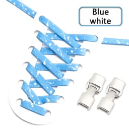 Stylish No Tie Elastic Shoelaces for Sneakers Effortlessly Unique Shoe Lace Splash Ink Flat Shoe Laces Design Suitable All Ages