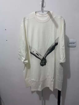 HKSH Spring Summer New Men's RO Style Round Collar Printed T-shirt Oversized Chic Cotton Chic Top American Loose Y2K Tees HK4638