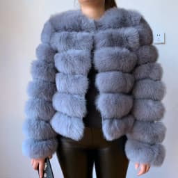 WEFURLENA 2026 New Real Fur Coat Winter Jacket Women natural large wool fox fur coat Street warm long sleeve detachable vest