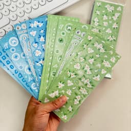 SKYSONIC BOBO 5pcs/4pcs/3pcs Full Set Series Decorative Stickers Bubble Pink DIY Sticker Journal Junk Agenda Stationery Suppli