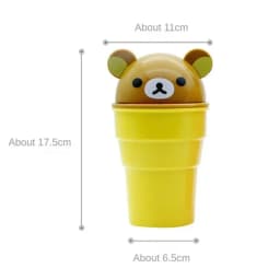 Car Trash Can Cute Storage Cup For Car Cartoon Trash Cup Bear Trash Can Storage And Sorting In The Car Automotive Goods