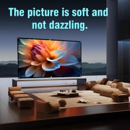 XIAOHUI Simple White Grid Anti-Light Screen Portable Projector Screen 60-180Inch Home Office Projection Screen 16:9 Ratio