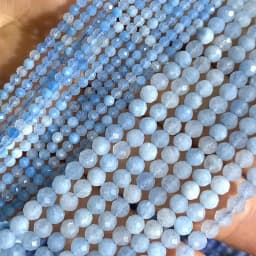 2 3 4MM Faceted Stone Beads Natural Apatite Agate Jade Amethyst Tourmaline Round Spacer Beads for Jewelry Making Diy Bracelet