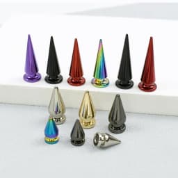 5/10/20Pcs Meetee Metal Punk Rivets Screwback Cone Studs Spikes for Leather Crafts Garment Rivet Bag Decor Nails DIY Accessories