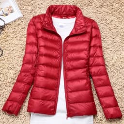 Women's Ultralight Thin down Jacket Quilted Coat Hooded Lightweight Silk Fiber Fill Fall Fashion Ladies' Premium Clothing