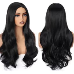 Wine Red Synthetic Wig, Big Wave Wig, Halloween Cosplay Role-Playing, Daily Wear, High-Temperature Silk Wig Cap.