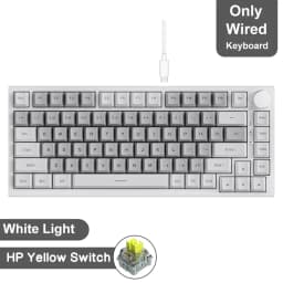 AJAZZ AK820 / AK820Pro Gaming Mechanical Keyboard 75% 82 Keys Wired Single Mode/Bluetooth Wireless Gamer Keyboard for Laptop PC