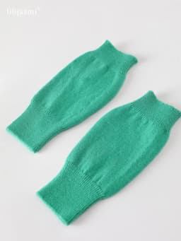 Sales Genuine Fine Sheep Wool Cozy Mitt Exposed Finger Women's Winter Autumn Knitted Fingerless Work Gloves Wrist Mittens Driver