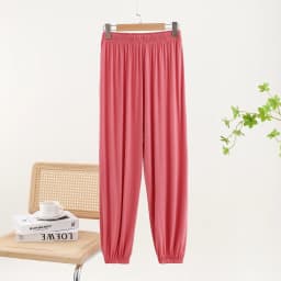 Modal Loose Cuffed Pants Women Spring Summer Color Casual Thin Home Pants plus Size Outdoor Wear Mosquito Proof
