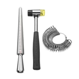 Professional Ring Enlarger Stick Mandrel Handle Hammers Ring Sizer Finger Measuring Stick for DIY Jewelry Making Measuring Tools