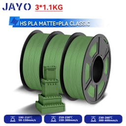 JAYO 3.3KG High Speed Matte  PLA=PLA Classic Filament 1.75mm 30mm/s - 600mm/s Print Range High Flow Speedy PLA Printer Filament