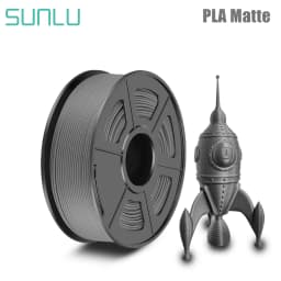 SUNLU PLA Matte Filament 1KG Shine-Free Printed Surface 1.75MM Frosted Texture Eco-Friendly Non-Toxic No Bubble Low Odor