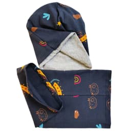 New Good Cotton Children Hat Scarf Set Panda Spacecraft Autumn Winter Hat for Boys Warm Children Beanies Baby Neck Scarf Collar