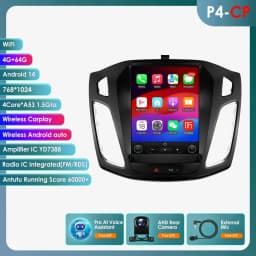 9.7"Carplay Android 13 Autoradio for Ford Focus 3 MK 3 2011-2019 Auto Multimedia player car intelligent systems radio GPS Stereo