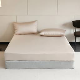 Luxury Natural Silk Fitted Sheet with Elastic Bands Smooth Mattress Cover Non-Slip Bed Sheet Fit Sheet 90/100/140/160/180/200cm