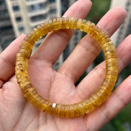 Yoowei 100% Real Amber Bracelet for Unisex Genuine Black Bead Irregular Natural Plant Medical Healing Jewelry Gift Wholesale