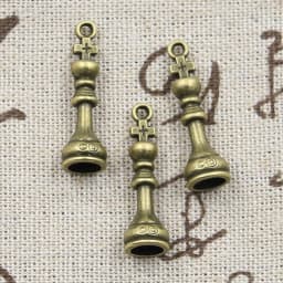 10pcs Charms Chess Knight Bishop Pawn King Queen Rook Antique Pendants,Vintage Tibetan Bronze Silver Color DIY Handmade Jewelry