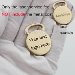 50-100PCS Laser YOUR NAME 45*13MM Metal Label Long Rectangle Purses Label Tags Metal Logo For DIY Handbag Bags Metal Labels