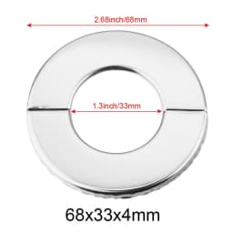 1Pcs Stainless Steel Water Pipe Wall Covers Self-Adhesive Shower Faucet Decorative Cover Chrome Finish Bathroom Accessories