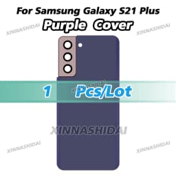 High Quality Glass Battery Cover For Samsung Galaxy S21 Plus Back Lid Door Rear Housing Case With Camera Lens Adhesive Sticker