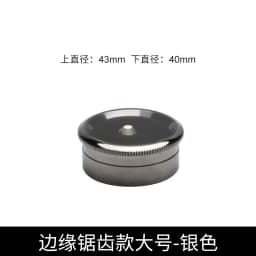 Jewelry Storage Box Gemstone Box Metal Plating Transparent Round Rotating Surface Bare Stone Color Diamond Display Box