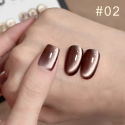 10ML 1-10PCS Winter New Style Hot Selling Black Nails Brown Nails Glass Bead Magnet Cat Eye Nail Polish Nail Set Nail Supplies