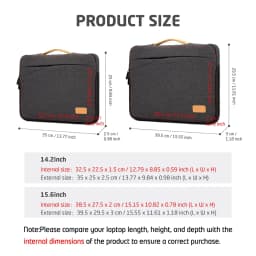 Laptop Sleeve 13 14 15 16 inch Laptop Case for MacBook Pro 13 14 Large Capacity Top Handle Business Slim Computer Bag