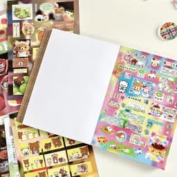 32piece/book Y2K Retro Cute Bear Diary Sticker for Phone Camera Journal Postcard DIY Kawaii Decoration Sticker Gift