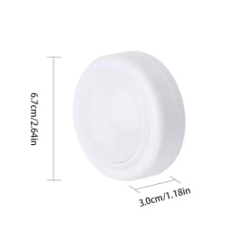 1-6pcs LED Under Cabinet Light 3 Colors Dimmable Night Light with Remote Control Battery Powered Bedroom Lamp Wardrobe Lights