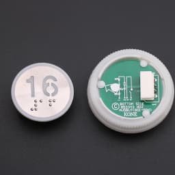 1PCS Applicable to KONE elevator With Braille button Number button 853343H02 863223H03 Glow white Opening diameter 32mm