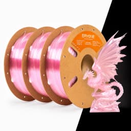 ERYONE 3KG PETG High-Speed Transparent Series 3D Filament, Multicolor Available, Max Print Speed 500mm/s, 1KG/Spool