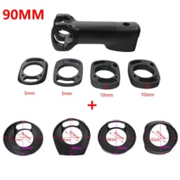Kocevlo Bicycle Stem 28.6-31.8mm Aluminum Internal Cable Routing Stem with Spacer Road Handlebar Stem Bike Parts