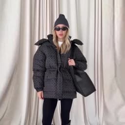 Fashion Printed 2026 Women's Winter Down Jacket With Hood Zipper Slim Long Sleeve Warm Thicken Quilted Padded Jackets Outerwears