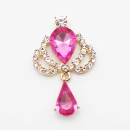 10 New 23 * 38mm Alloy Rhinestone Acrylic Brooch Fashion Gorgeous Party Holiday Wine Glass Creative Pendant
